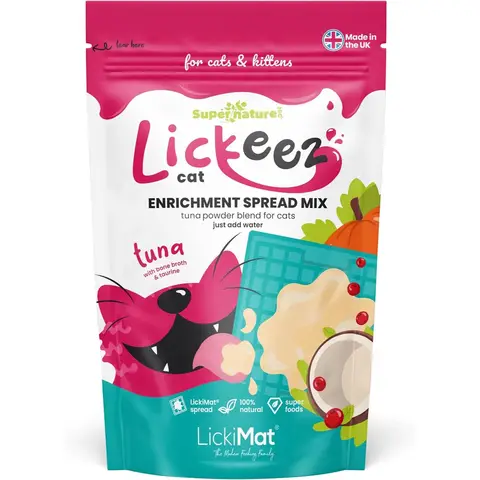 LickiMat Lickeez Cat Tuna Enrichment Spread Mix for Cats 100g