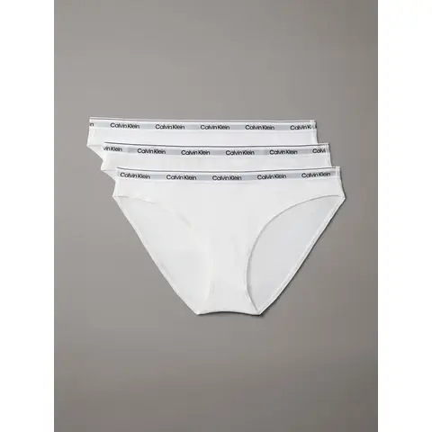 Calvin Klein - 3 Pack Slip Bikini - Icon Logo - Wit M