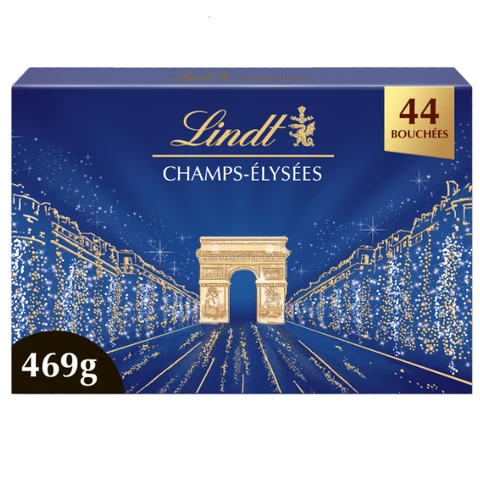 LINDT Boite de chocolats assortis CHAMPS ELYSEES 469g