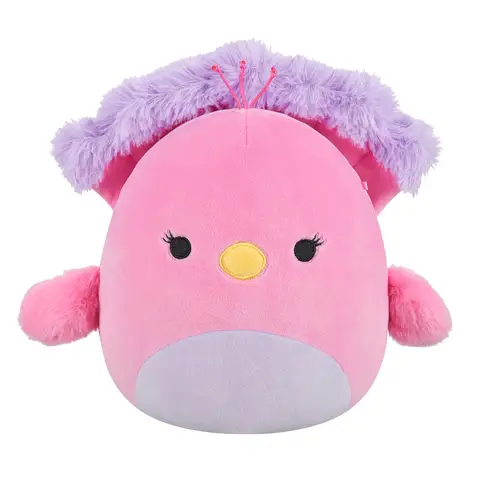 Squishmallows 7-inch Sweetpea the Pink and Purple Peacock Plush Soft Toy