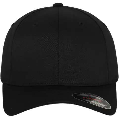 Flexfit Wooly Combed Cap schwarz/schwarz S/M