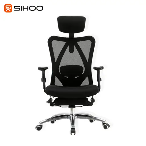 Sihoo M18 Pro Ergonomic Office Chair with Footrest, Breathable Mesh Design High Back Computer Chair, Adjustable Headrest and Lumbar Support