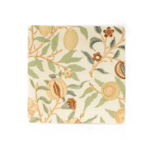 Candlelight Coasters Vintage Fruits Yellow/Green 4pcs