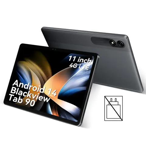 Blackview Tab 90 Tablet 11 inch, 24GB (8+16 extended) RAM + 128GB ROM (expandable up to 2TB), 4G LTE & 5G WiFi Android 14 Tablet, Octa-Core Gaming Tablet, 8200mAh Battery, 5MP+13MP Dual Camera, Widevine L1 Tablet 