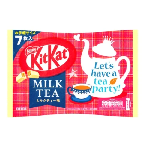 Kitkat Milk Tea Flavour Cookies 7p 81.2g/bag 奇巧奶茶味威化饼干 7枚 81.2g/包