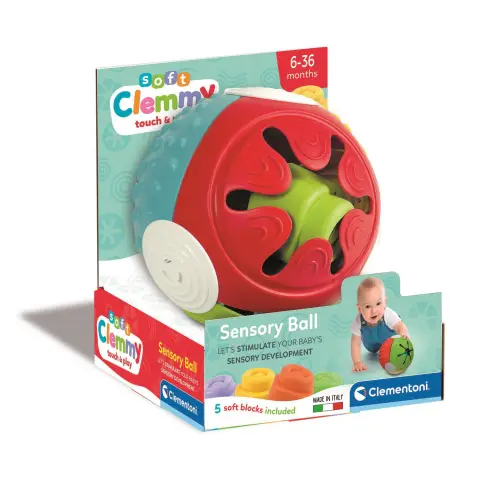 Baby Clementoni Soft Clemmy Touch & Play Sensory ball