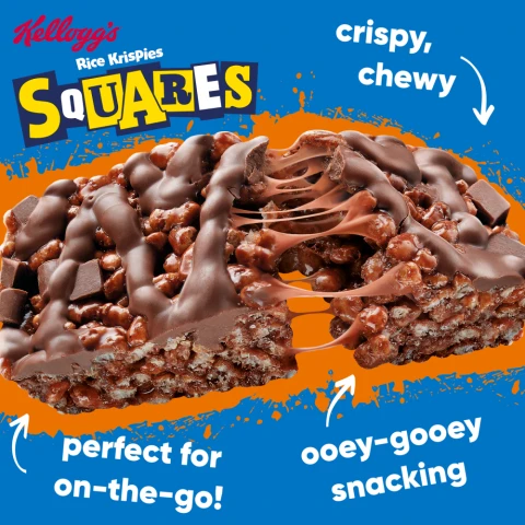 Kellogg's Rice Krispies Squares Chocolately Orange 4 X 36g
