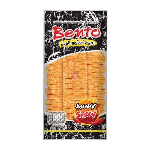 BENTO FISH SNACK- ANGRYSPICY SEAFOOD FLAVOUR 20G  便當魚小食超辣海鮮風味 20G