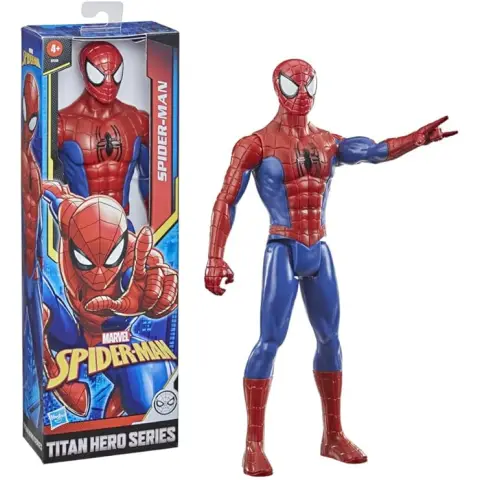 Marvel Titan Hero Serie Spider-Man Action-Figur, 30 cm große Superhelden, mit beweglichen Gliedmaßen