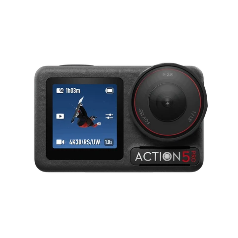 DJI Osmo Action 5 Pro Standard Combo, waterdichte camera met 1/1,3"-sensor, 4K/120fps video, onderwerpvolging, stabilisatie, dubbele OLED-touchscreens, 4K-actiecamera geschikt voor sport en vlog.
