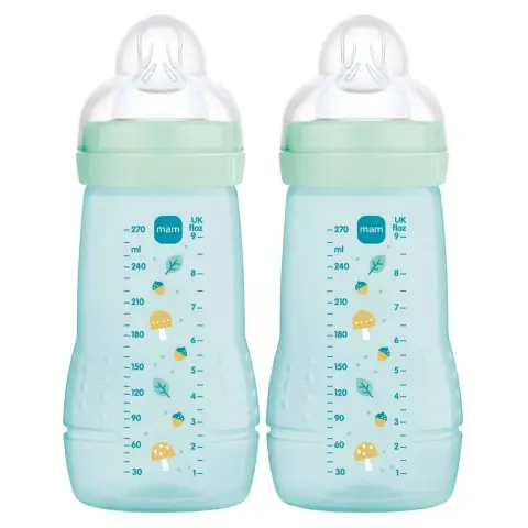 MAM Easy Active Baby Bottles 270ml - 2pk Boy