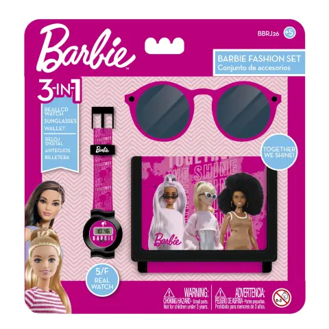 Barbie Watch, Wallet & Sunglasses Pretend Play Gift Set