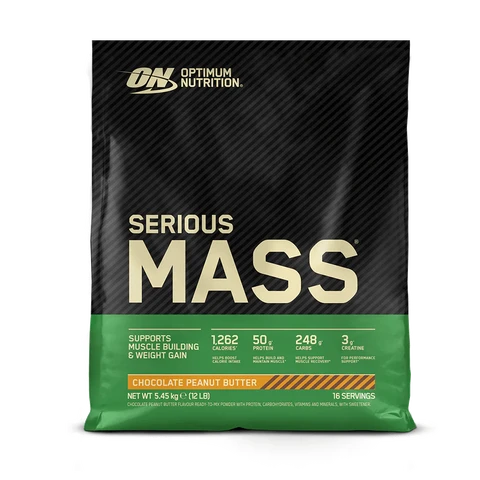 Optimum Nutrition Serious Mass, Chocolade Pindakaas 5450g