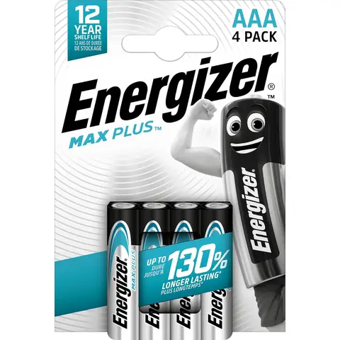  Energizer AAA Max Plus Alkaline - Pack of 4