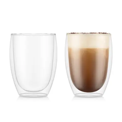Bodum PAVINA Set of 2 - 350ml Double Walled Thermo Glasses - Medium