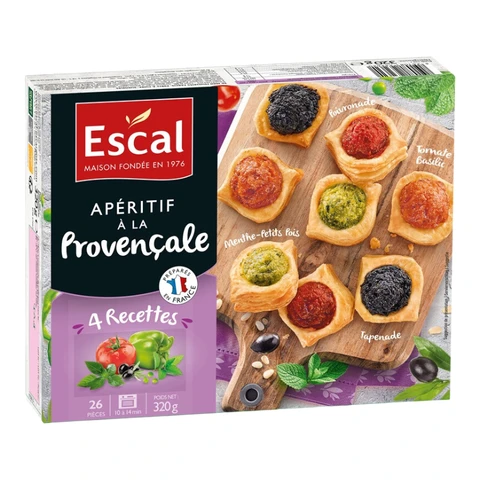 ESCAL Apéritifs à la Provençale 26 pièces 320g