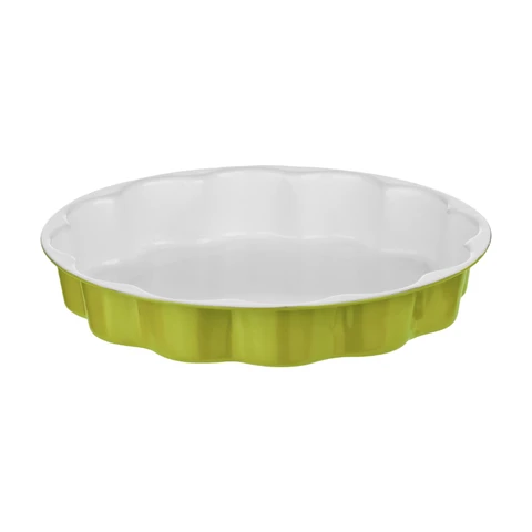 Maison by Premier Lime Green Flan Dish.