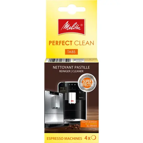 Melitta 178599 Perfect Clean reinigingsstaven voor koffieapparaten en espresso-apparaten | 4 tabs | grondig en zacht