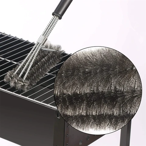 Huacan barbecue oil brush, cleaning brush, barbecue tool, vertical bar
