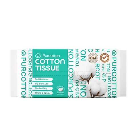 Purcotton Cotton Tissue 60 Sheets