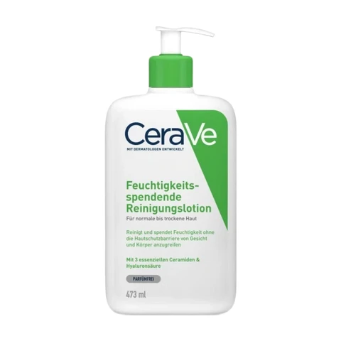 CeraVe Feuchtigkeitsspendende Reinigungslotion - Gesicht und Körper 473ml