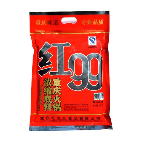 HONG JIUJIU Base concentrée pour fondue chinoise de Chongqing - 400 g