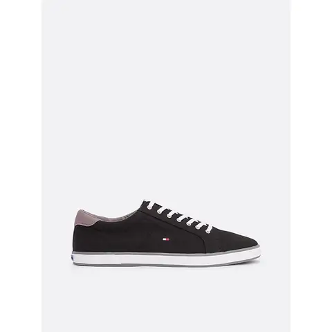 Tommy Hilfiger Flag canvas-sneakers - zwart 45