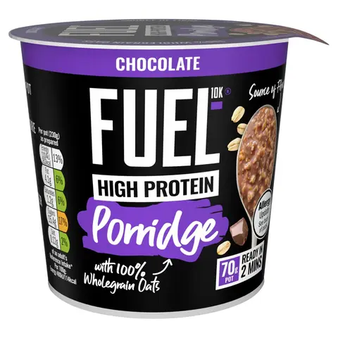 Fuel 10k High Protein Boosted Porridge Chocolate 70g