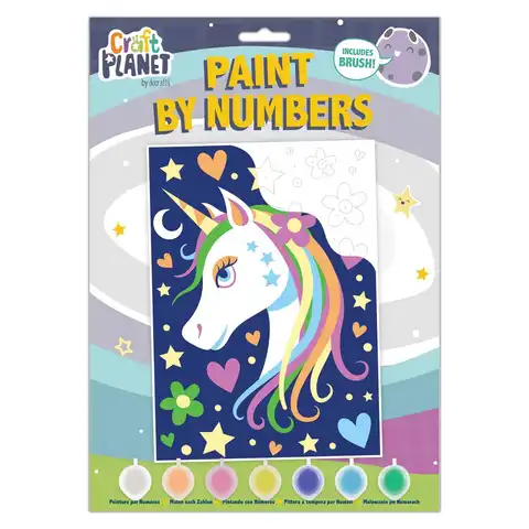 Craft Planet Unicorn Head Paint By Numbers
