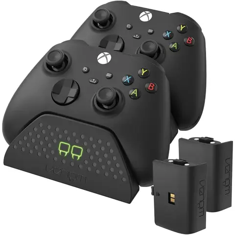 Venom Double station de chargement avec 2 batteries rechargeables - Noir - Xbox Series/Xbox One