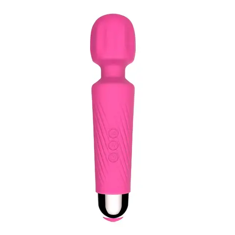 Moistor Kabelloser Vibrationsstab-Massager – 8 Geschwindigkeitsstufen, 20 Vibrationsfrequenzen, USB-aufladbar, wasserabweisend, leises Design, geeignet für Männer und Frauen, AV004C