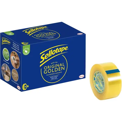 Sellotape Original Tape 24mmx33m, Pack of 6