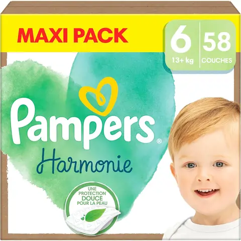 PAMPERS HARMONIE  Maxi Taille 6 x58
