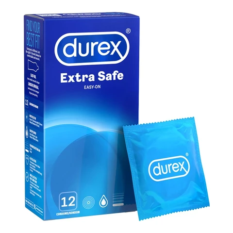DUREX Extra Safe Préservatifs double sécurité - 12 pièces