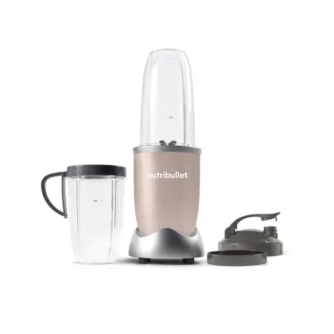 nutribullet® Pro Smoothie-Maker NB907CP Standmixer, 900 Watt, kompakter Mixer, einfache und schnelle Anwendung, inkl. 2 BPA-freien Trinkbecher (925ml & 700ml), Champagner