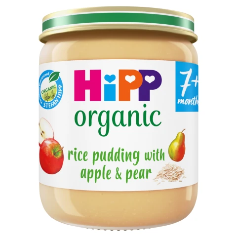 HiPP Organic Rice Pudding with Apple and Pear 7+ MONTHS 160G