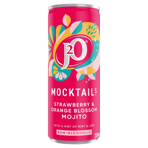 J2O Mocktail Strawb & Org Blossom Mojito 250Ml