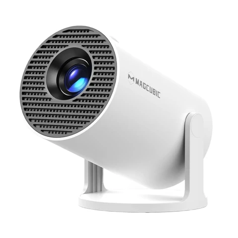 MAGCUBIC Mini Projector 4K 1080P Support with WiFi 6 & BT 5.4 290ANSI Brightness, Auto Keystone, 180 Degree Rotation, Portable Projector for Home Theater & Outdoor Movies HY300Pro