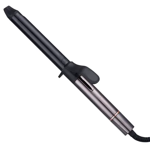 Sunluxy 1097A Curling Tongs, Black 32mm Curling Iron with Digital Display, 4 Adjustable Heat Settings, Fast PTC Heating for Home Hair Styling, UK plug