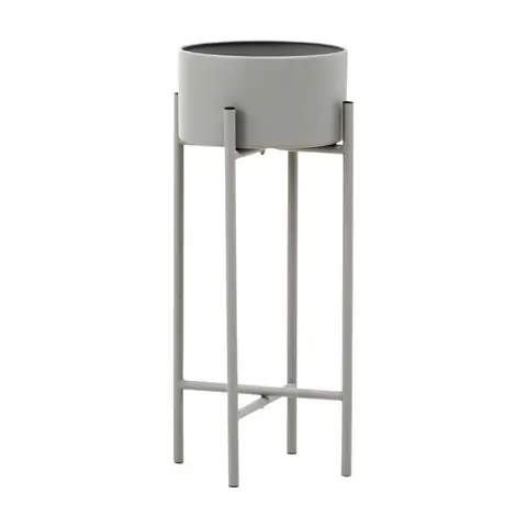 Premier Housewares Robuste, kleine graue freistehende Blumenkastanie, moderne Blumenkastanie für den Außenbereich, langlebig