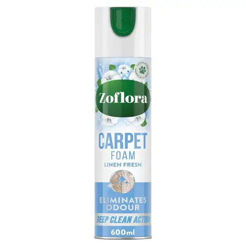 Zoflora Carpet Fresh & Care Foam Linen Fresh, 600ml