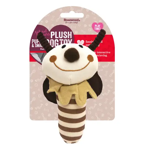 Rosewood Natural Nippers Shake and Rattle Puppy Toy