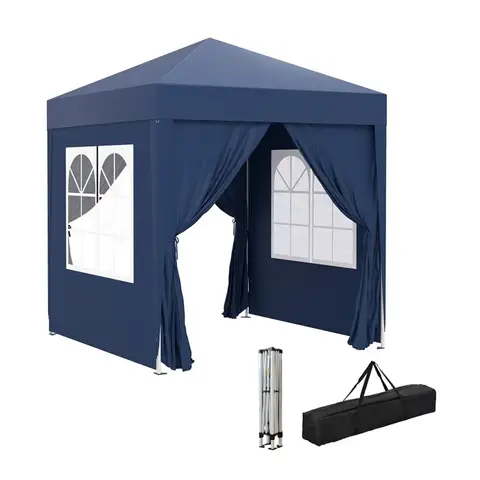 Pavillon-Zelt mit Seitenwnden - Wasserdichter Unterstand & Gartenmarkise