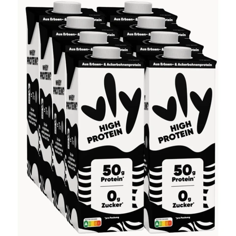Vly High Protein Milch-Alternative Vorteilspack - 8 x 1L 