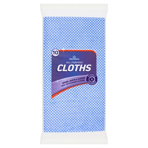 Morrisons All Purpose Cloths 10Packs
