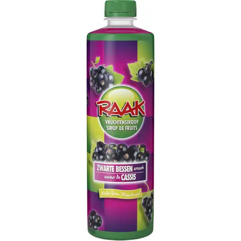RAAK Vruchtensiroop zwarte bessen