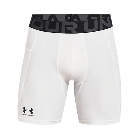 Under Armour HeatGear Men's 6" Compression Shorts - White