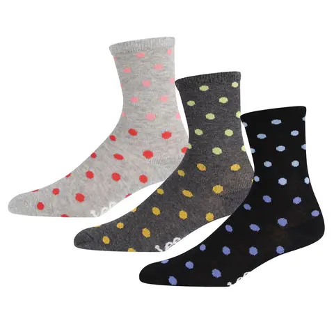 LEE SOCKS industriegrijs/antraciet/zwart met vlekjes - 37-40