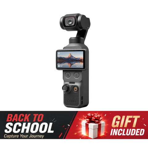 DJI Osmo Pocket 4 Standard Combo, Pocket Gimbal Vlog Camera, 1"CMOS & 4K/240fps, 3-Axis Stabilisation, 2× Lossless Zoom, 107 GB Built-In Storage, 2"Rotatable Screen, Video Camera for Photography