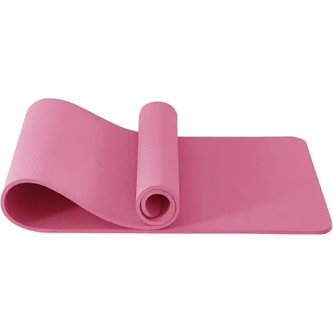 Gute Nacht Yoga-Matte Übungs-Matten Workout Pilates Fitness-Matte für Frauen Männer rutschfest dicke 10mm hohe Dichte Turn-Matten mit Tragegurt TPE 183 x 61 x 1cm (Grün/Schwarz) Pflaume 183*61*1cm
